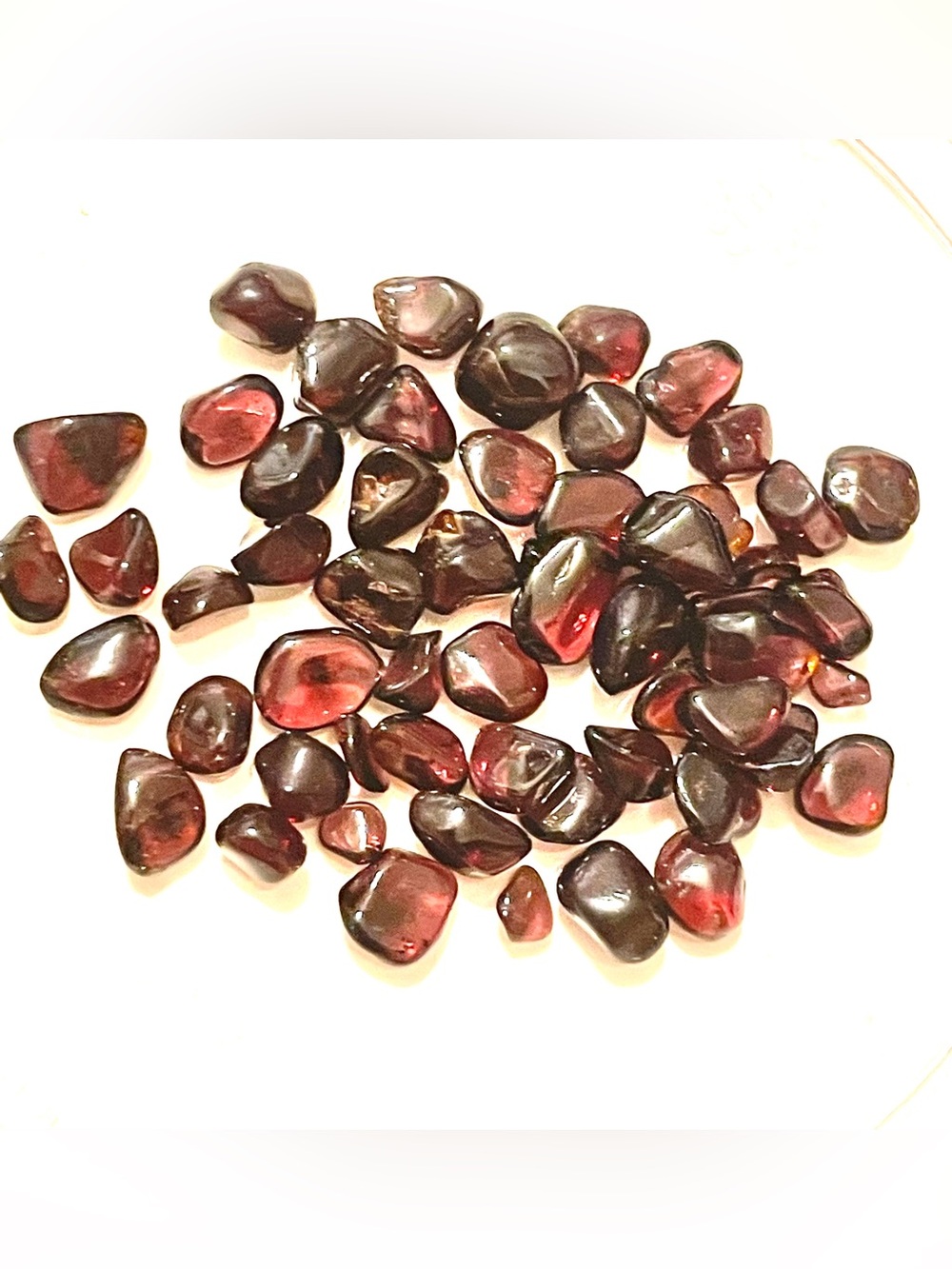 Packets of Vintage Garnet Stones 4-6mm